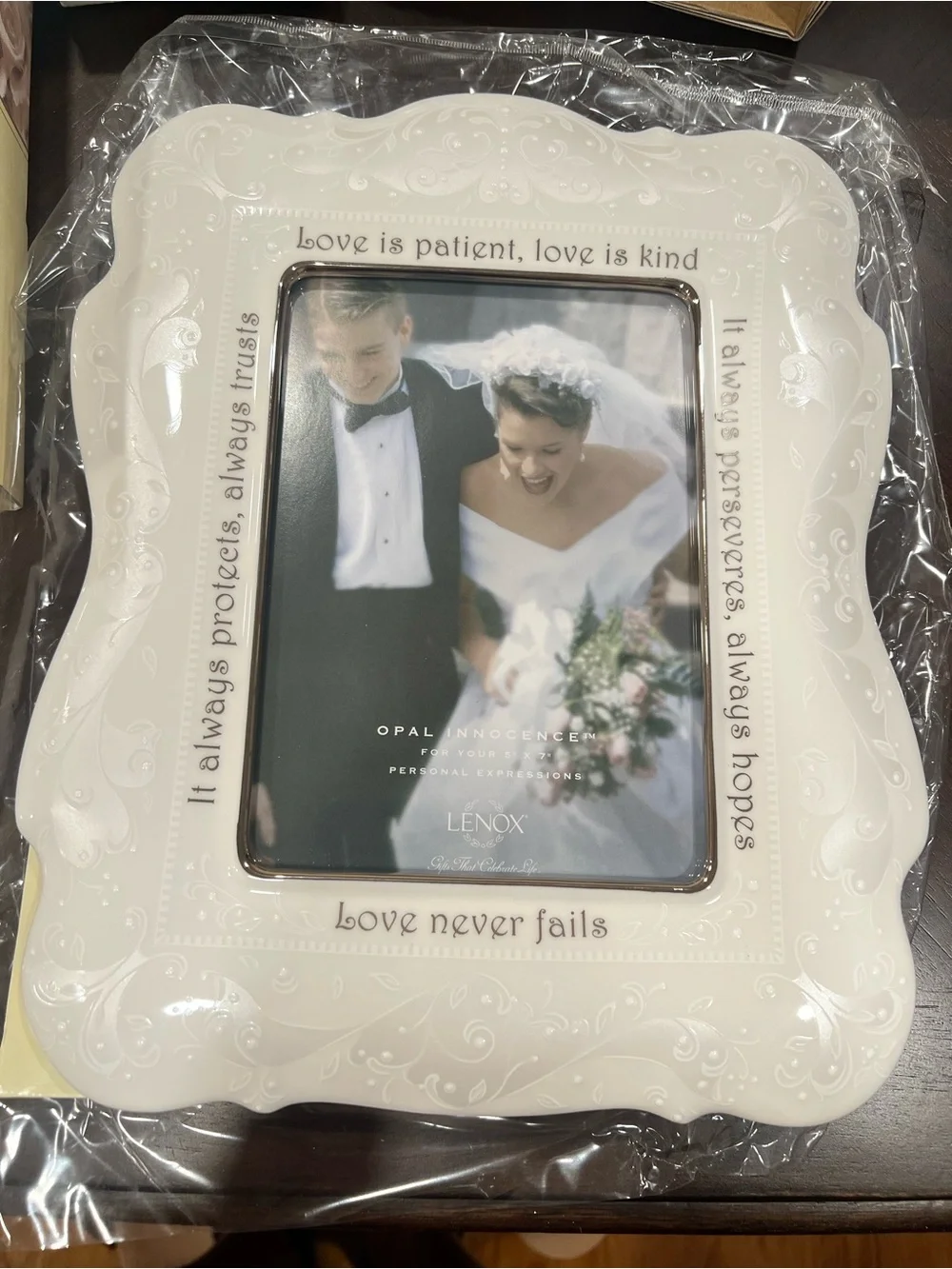 Lenox “Opal Innocence” wedding promises 5” x 7” Frame (Brand New!)